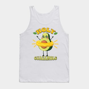 Adorable Avocado Delight: Holy Guacamole Craze Tank Top